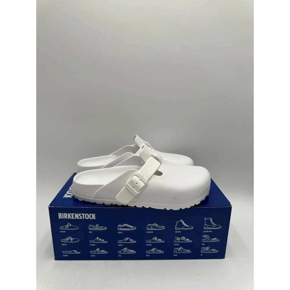 Birkenstock Boston EVAS NEW Men's Regular Fit Sandal Color White Multiple Sizes